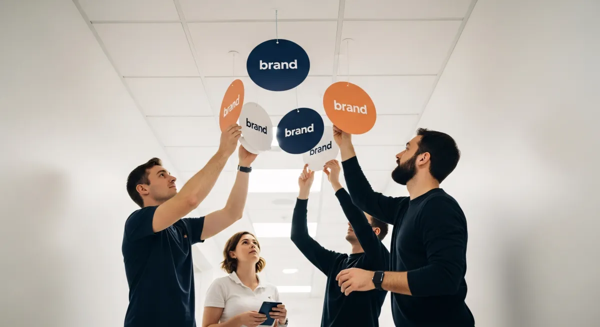 Jeunes professionnels collaborant sur la stratégie réseaux sociaux