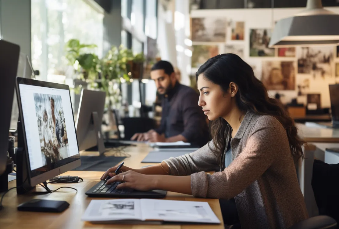 Équipe analysant l’expérience utilisateur d’un site web de marque